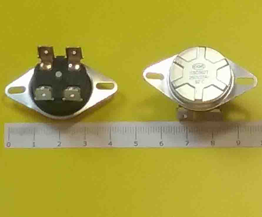 Термостат KSD302+KNOP 20A 93°c н/з с кнопкой